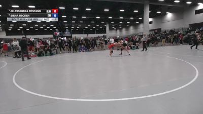 105 lbs Quarters - Allessandra Toscano, NXT Level Wrestling Academy vs Siera Becker, Sebolt Wrestling Academy