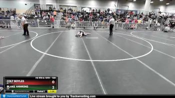 100 lbs Champ. Round 2 - Blake Hawkins, CO vs Colt Boyles, IA