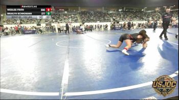 108 lbs Consi Of 8 #2 - Weslee Frith, Duncan Demon Wrestling vs Brailyn Schroeder, Standfast