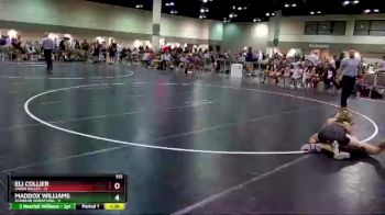 113 lbs Round 5 (6 Team) - Maddox Williams, Sunbear Wrestling vs Eli Collier, Owen Valley