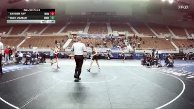 D1-106 lbs Champ. Round 1 - Cayden Ray, Williams Field High School vs Jack Ugalde, Hamilton High School