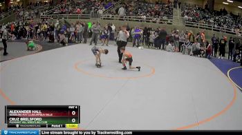 56 lbs Champ. Round 2 - Alexander Hall, Roseburg Mat Club/Umpqua Valle vs Cruz Brelsford, Pleasant Hill Wrestling Club