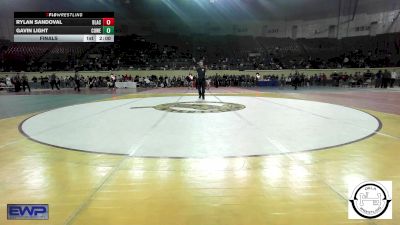 87 lbs Final - Rylan Sandoval, Blackwell vs Gavin Light, Coweta