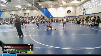 63 lbs Cons. Round 1 - Elijah Gomez, Charger Wrestling Club vs Dace Pratt, Uintah Wrestling