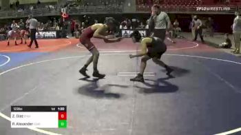 123 lbs Rr Rnd 2 - Zakk Diaz, Cheyenne Mountain WC vs Peyton Alexander, Camel Kids