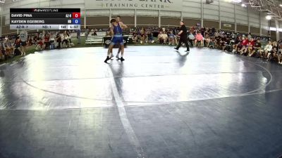 126 lbs David Pina, Arizona Red vs Kayden Egeberg, North Dakota