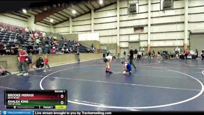 126-135 lbs Round 1 - Brooke Misrasi, Bear River vs Khalea King, Top Of Utah