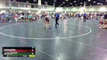 120 lbs Placement Matches (16 Team) - Logan Bickel, Indiana Prospects vs Jaxon Sanchez, Michigan Blue