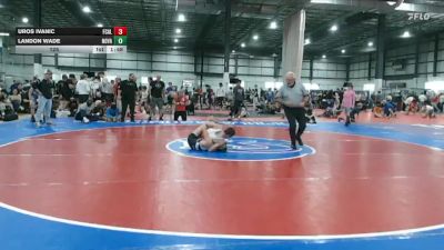 125 lbs Round 2 (4 Team) - Landon Wade, NOVA WRESTLING CLUB vs Uros Ivanic, FCA LYNCHBURG