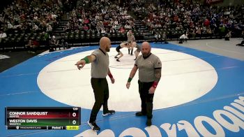 120 lbs Champ. Round 1 - Connor Sandquist, Hunter vs Weston Davis, Wasatch