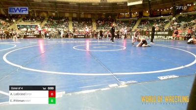 90 lbs Consi Of 4 - Abigail LeGrand, Sperry Wrestling Club vs Evelyn Pittman, Mayfield Mat Academy