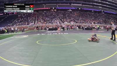 D4-126 lbs Quarterfinal - Cooper Raab, Powers North Central vs Andrew Frazier, Riverview Gabriel Richard
