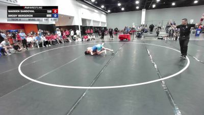 144 lbs Madden Sandoval, Team Oregon vs Brody Bergeron, Minnesota Red