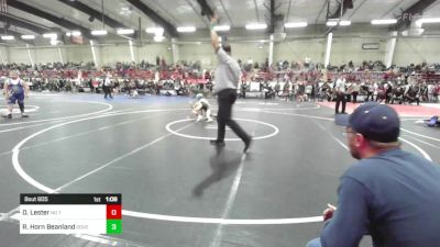 69 lbs Quarterfinal - Dawson Lester, No Team vs Reed Horn Beanland, Dove Creek