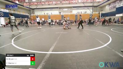 100 lbs Rr Rnd 1 - Brodee Bryan, Shelton Wrestling Academy vs Fernando Sierra, OKC Saints Wrestling