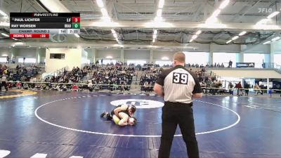 157 lbs Champ. Round 2 - Ray Worsen, Pitt-Bradford vs Paul Lichter, St. John Fisher