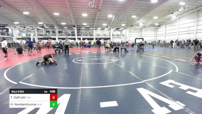 88 lbs Final - Thomas DePratti, Fisheye WC vs Henry Hambardzumian, New England Gold WC