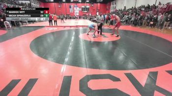 165 lbs Champ. Round 3 - Maddox Witt, TUTTLE (OK) vs Micah Spinazzola, Chicago (ST. RITA)