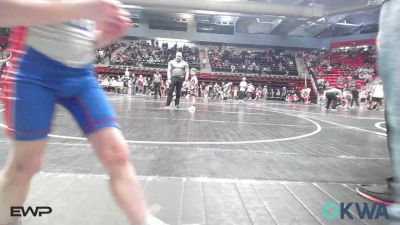 52 lbs Round Of 16 - Daxton Houston, Skiatook Youth Wrestling vs Dawson Hamilton, Owasso Takedown Club