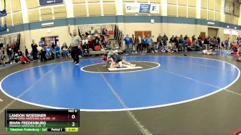 68 lbs Round 4 (10 Team) - Irwin Fredenburg, Franklin Wrestling Club vs Landon Woessner, Indian Creek Wrestling Club (M)