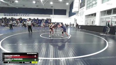 100 lbs Quarterfinal - Miabella Madueno, South Hills vs Marlene Garcia, Birmingham