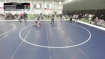 16U Girls - 115 lbs Cons. Round 3 - Kaison Miller, Norton Wrestling Club vs Jaylyn Lazzerini, Team Tulsa Wrestling Club