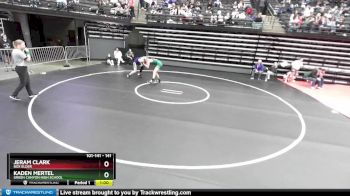 141 lbs Champ. Round 2 - Kaden Mertel, Green Canyon High School vs Jeram Clark, Box Elder