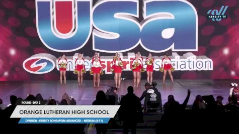 Orange Lutheran High School - Varsity Song/Pom Advanced -- Medium (8-11) [2023 Varsity Song/Pom Advanced -- Medium (8-11) Day 2] 2023 USA Spirit & Junior Nationals/Collegiate Championships