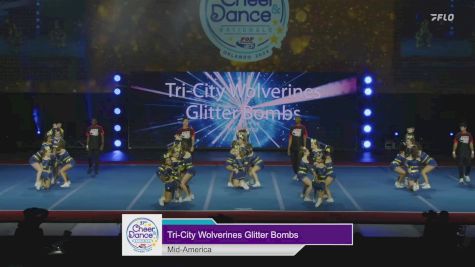 Mid-America - Tri-City Wolverines Glitter Bombs [2024 Chicagoland Pop Warner Show Cheer 2 Pee Wee Large Monday] 2024 Pop Warner National Cheer & Dance Championship