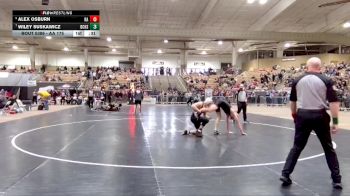 AA 175 lbs 3rd Place Match - Wiley Suskawicz, Bradley Central High School vs Alex Osburn, Ravenwood High School