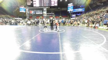 100 lbs Cons 32 #2 - Mya Hairston, Missouri vs Aroura Preston, Iowa