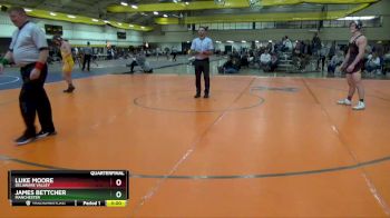174 lbs Quarterfinal - Luke Moore, Delaware Valley vs James Bettcher, Manchester