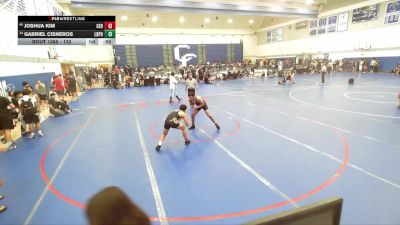 132 lbs Cons. Round 2 - Gabriel Cisneros, Long Beach Poly HS vs Joshua Kim, Cerritos