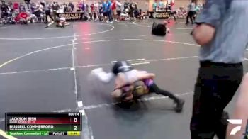 65 lbs Quarterfinals (8 Team) - Jackson Bish, Ragin Raisins WC vs Russell Commerford, The Funky Singlets