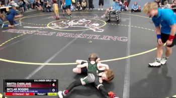 50 lbs Cons. Semi - Skylar Rogers, Valdez Youth Wrestling Club Inc. vs Britta Cherland, Marathon Wrestling Club