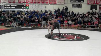 157 lbs Semifinal - Jeremy Glodgett, North Country vs Mason Atkins, Mt. Abraham