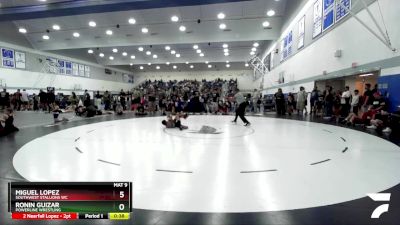 63 lbs Quarterfinal - Ronin Guizar, Powerline Wrestling vs Miguel Lopez, Southwest Stallions WC