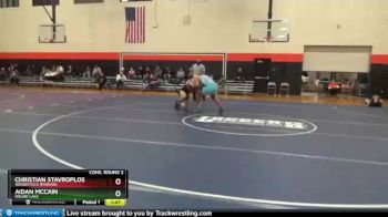 182 lbs Cons. Round 2 - Christian Stavroplos, Woodstock (MARIAN) vs Aidan Mccain, ROUND LAKE