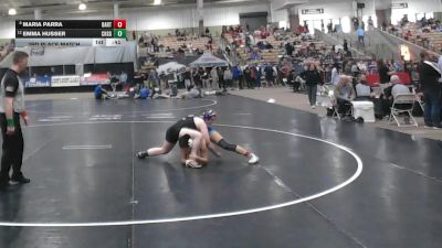 Girls 152 lbs 3rd Place Match - Emma Husser, Clarksville High School Girls vs Maria Parra, Bartlett High School Girls