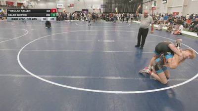 120 lbs Cons. Sub-rd Of 32 - Declan Keller, Dodge City Highschool vs Kaleb Brown, Hawkeye Wrestling Academy