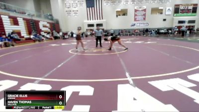 145 lbs Cons. Round 3 - Gracie Ellis, Jerome vs Haven Thomas, Vallivue