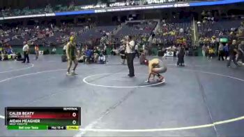 4A 195 lbs Semifinal - Aidan Meagher, West Forsyth vs Caleb Beaty, Corinth Holders