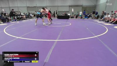 285 lbs Placement Matches (8 Team) - Koen Mattern, Washington vs Mustafa Woodi, Ohio Red