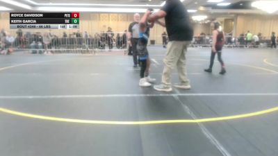 66 lbs Final - Royce Davidson, Peterson Grapplers vs Keith Garcia, The Valley WC