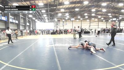 100 lbs Consi Of 8 #2 - Reece Clark, PA vs Collin Artman, WV