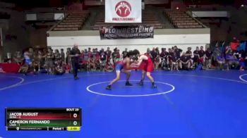 126 lbs Round 4 (16 Team) - Jacob August, REWA vs Cameron Fernando, LAWA