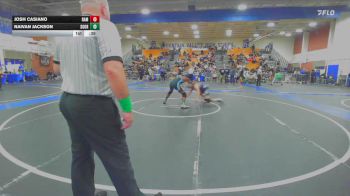 150 lbs Cons. Round 3 - Naivan Jackson, San Gorgonio vs Josh Casiano, Ramona