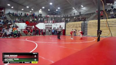 113 lbs Champ. Round 1 - Anthony Toon, Triton Central vs Zane Siddons, Bloomington North