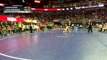 1A-190 lbs Champ. Round 1 - Carter Richter, AC/GC vs Caleb Christensen, Nodaway Valley