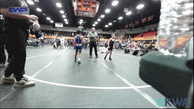 55 lbs Semifinal - Sterling Barbour, Blanchard Youth Wrestling Club vs Oaklee Stone, Piedmont